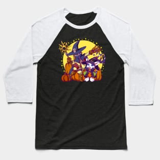 Gatomon and Wizardmon Baseball T-Shirt